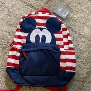 Mickey Mouse Striped Backpack